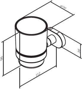 Стакан AM.PM Sense L A7434300
