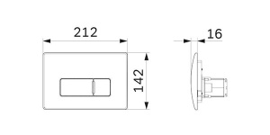 Кнопка для инсталляции AM.PM Touchless Pro I0450A38 бесконтактная черная