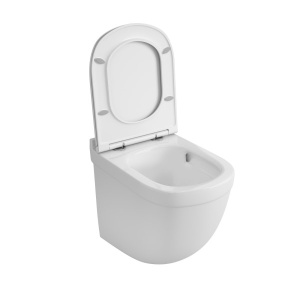 Подвесной унитаз OWL Eld Cirkel-H TOWLT190101 безободковый с крышкой Soft Close