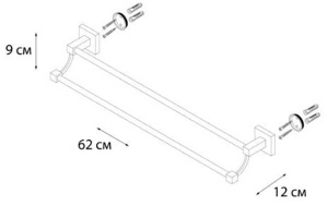 Держатель для полотенец Fixsen Metra FX-11102