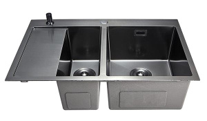 Кухонная мойка Stellar Evier E7850NB-2R с коландером и дозатором
