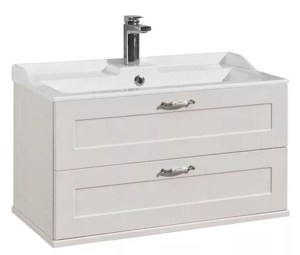 Тумба под умывальник Акватон Леон 65 1A187001LBPS0 / 80 1A186301LBPS0 дуб белый, 80, дуб белый