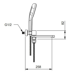 Смеситель для ванны Gappo G3210-3