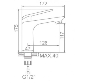 Смеситель для умывальника Ledeme L1074B