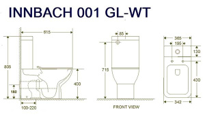 Напольный унитаз WeltWasser Innbach 001 GL-WT