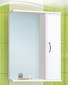 Шкаф-зеркало Vako Венеция 50 / 60 / 65, 50х70, белый