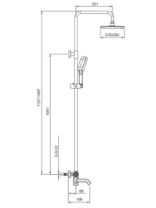 Душевая стойка Gappo G2418-20