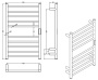 Полотенцесушитель Roxen Caspia 11070-5079B электрический