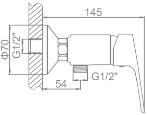 Смеситель для биде Ledeme L5249