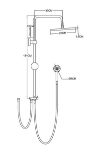 Душевая стойка Wisent WP3500-1