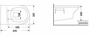 Подвесной унитаз Porta Polo
