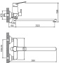 Смеситель для ванны Haiba HB22559
