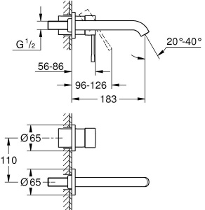 Смеситель встраиваемый Grohe Essence 19408DC1