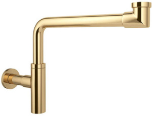 Сифон для умывальника Wellsee Drainage System 182126000 / 182127000, золото
