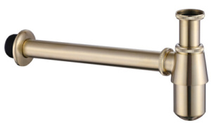 Сифон для умывальника Abber Bequem AF0030G / AF0030RG, золото матовое