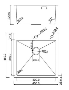 Кухонная мойка Roxen Simple 560220-45B PVD (оружейная сталь) с ролл-матом, дозатором и измельчителем Bort Caiman 93418064
