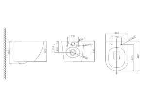 Подвесной унитаз BelBagno Uno BB3105CHR безободковый, белый