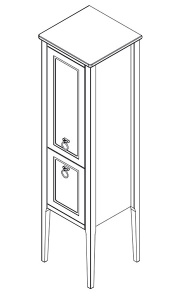 Пенал Caprigo Jersey 34350 L-SF04 / R-SF04