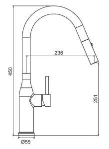 Смеситель для кухонной мойки Gappo G4398-43