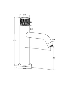 Смеситель для умывальника Milleau Tissage ML0321KLS-CR