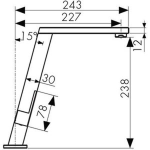 Смеситель для кухонной мойки Kaiser Vico 30144 / 30144-5, хром