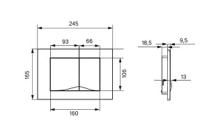 Кнопка для инсталляции Iddis Unifix 005 UNI05CHi77