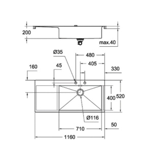 Кухонная мойка Grohe K1000 31581SD1 / 31582SD1