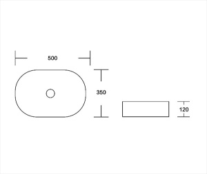 Умывальник Milleau Nuage MU0055B-MWM