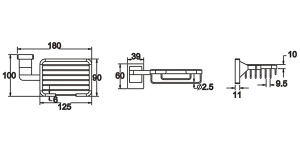 Мыльница Rose RG1604H
