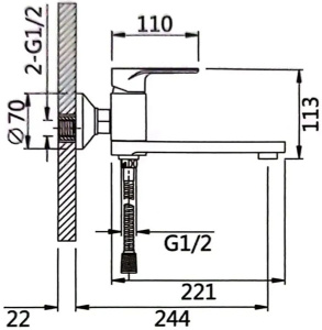 Набор смесителей Hansen HL90016-F