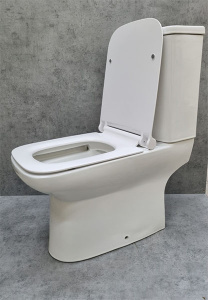 Напольный унитаз CeramaLux WK-9125 безободковый (с крышкой SoftClose), белый