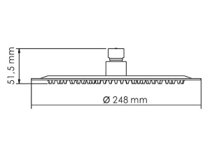 Верхний душ Wasserkraft A121