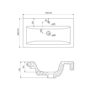 Тумба под умывальник Iddis New Custo NCU70W0i95K