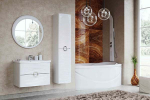 Зеркало 1Marka Breeze Light с сенсорным выключателем и еврокромкой