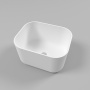 Умывальник Whitecross Lazurit белый матовый Solid Surface