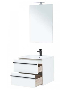 Комплект мебели Aquanet Lino 60 / 70 / 80 / 90, 60, белый матовый