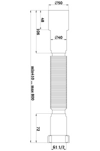Труба гибкая 1 1/2"*40/50 К106 (Россия)