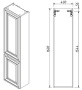 Пенал Caprigo Ponza 13550L-B021