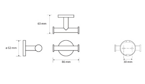 Крючок Bemeta Circum 168106032 двойной