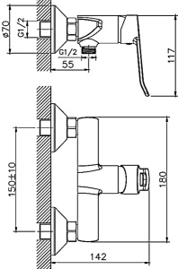 Смеситель для биде Haiba HB55556
