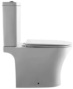 Напольный унитаз Gid Tr2181 с сиденьем Soft Close, белый