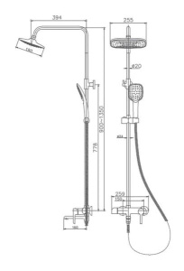 Душевая стойка Haiba HB24805-7