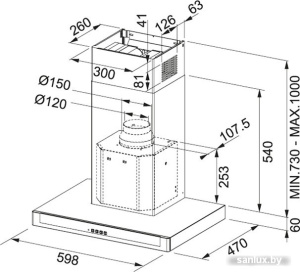 Кухонная вытяжка Franke Neptune FNE 625 XS 325.0541.090 фото 1