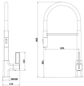 Смеситель для кухонной мойки Ganzer GZ12127
