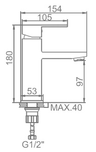 Смеситель для умывальника Ledeme L71016