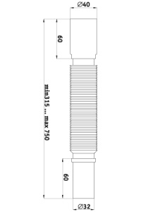 Труба гибкая 32*40 К304 (Россия)