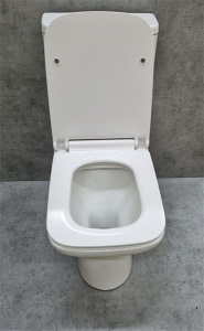 Напольный унитаз CeramaLux WK-9125 безободковый (с крышкой SoftClose), белый