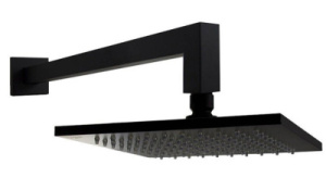 Верхний душ Paffoni Syncro ZSOF075NO / Syncro King ZSOF078NO, 20х20, черный матовый