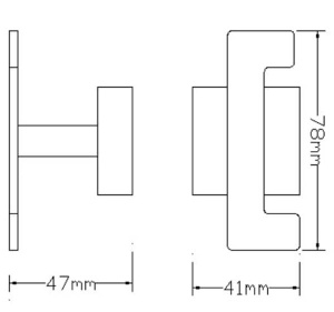 Крючок Omnires Lift 8154BCR