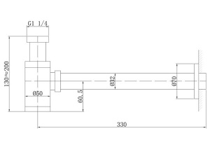Сифон для умывальника Abber Bequem AF0030W